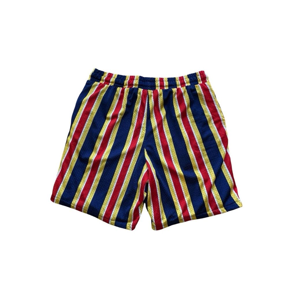 DRILL CLOTHING CO. Red Blue & Yellow Graphic Shorts Size Large - Picture 3 of 6